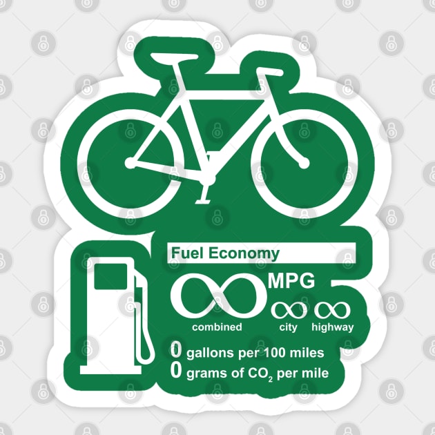 Funny Bicycle Infinity MPG Sticker by robotface